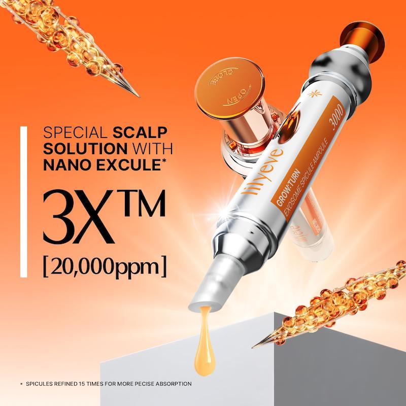 آمپول lilyeve GROWTURN Exosome Spicule 3000 برای مراقبت از پوست سر و مو