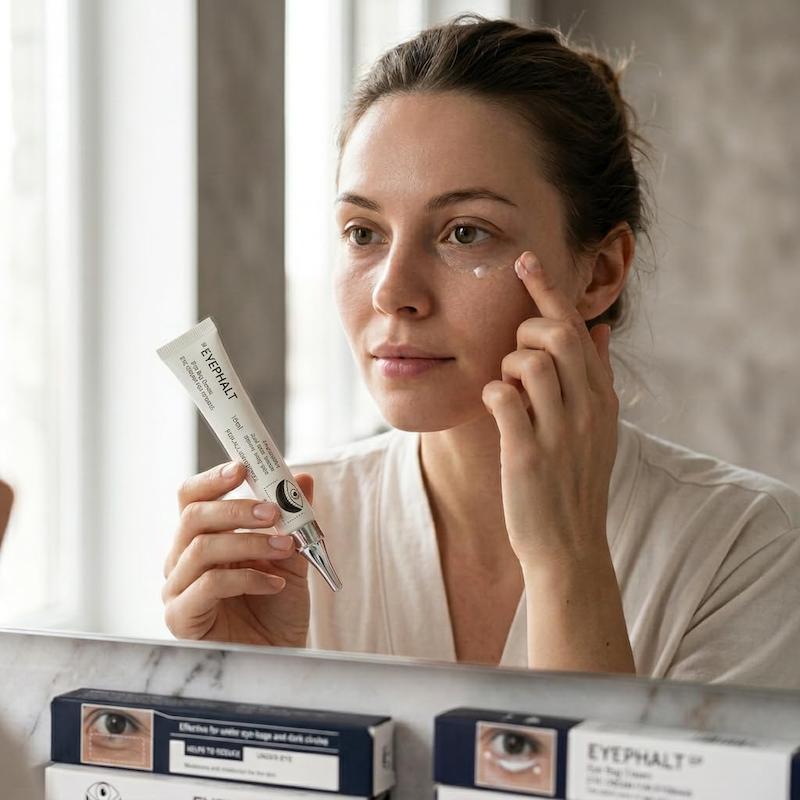 روش استفاده از کرم دور چشم Dr.Melaxin Eyephalt برای مراقبت از پوست زیر چشم