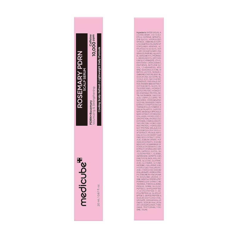 سرم پوست سر مدیکیوب Rosemary PDRN Scalp Serum به همراه جعبه
