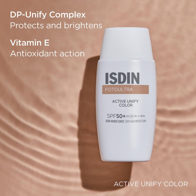 ضدآفتاب رنگی ایزدین Active Unify Color با کمپلکس DP3 و محافظت در برابر لک
