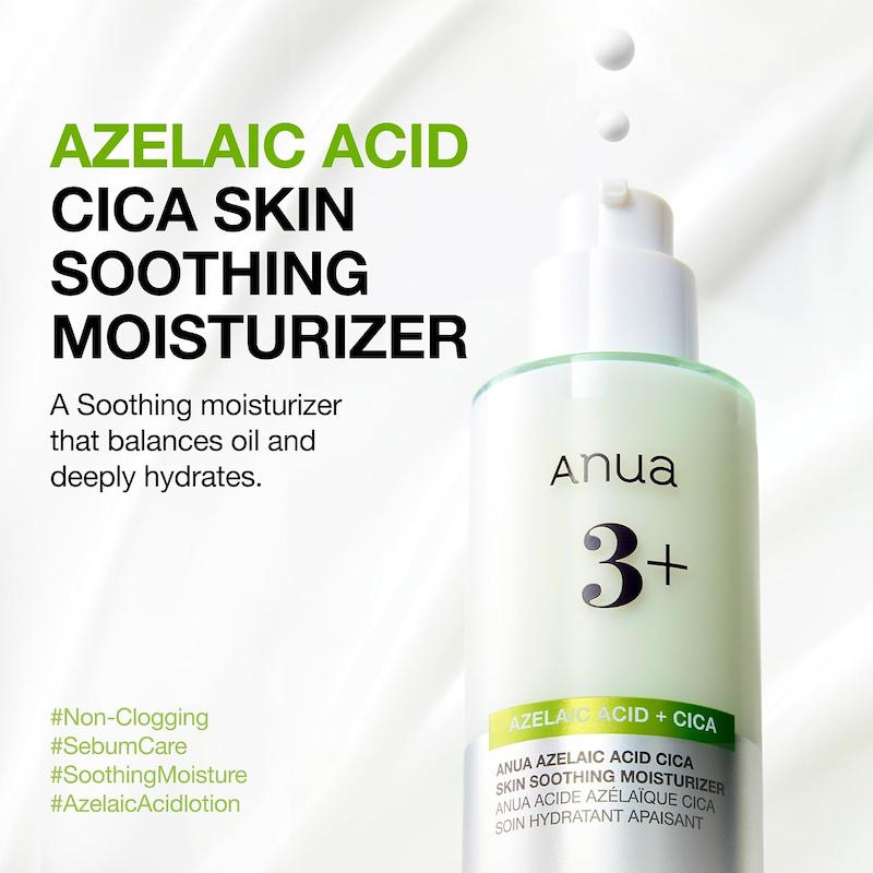 مرطوب کننده آنوا 3+ حاوی 3 درصد آزلائیک اسید و CICA