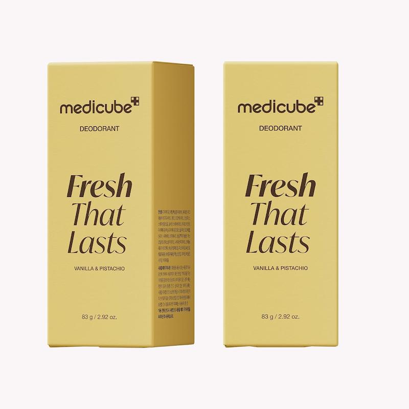 دئودورانت مدیکیوب Fresh That Lasts Vanilla & Pistachio در بسته بندی و نسخه های محصول
