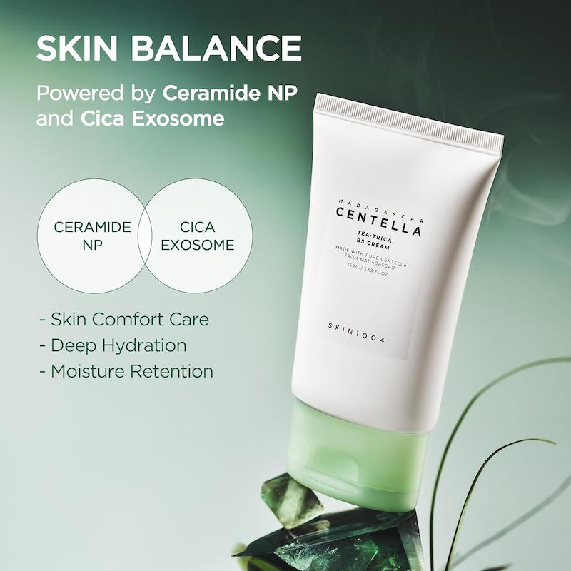 کرم تسکین دهنده SKIN1004 Madagascar Centella Tea-Trica B5 Cream 75ml
