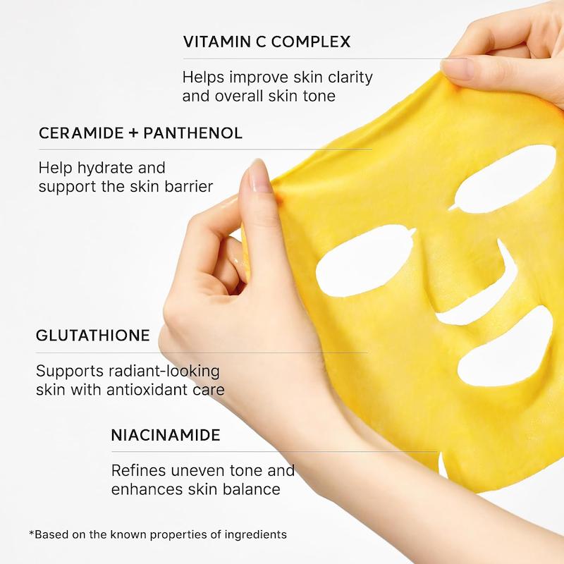 بافت و ورقه ماسک Arencia Vitamin C Booster Shot Mask حاوی ویتامین C