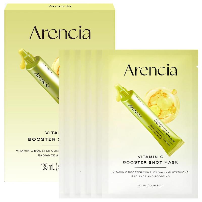 ماسک ورقه ای ویتامین C آرانسیا Arencia Vitamin C Booster Shot Mask پنج عددی