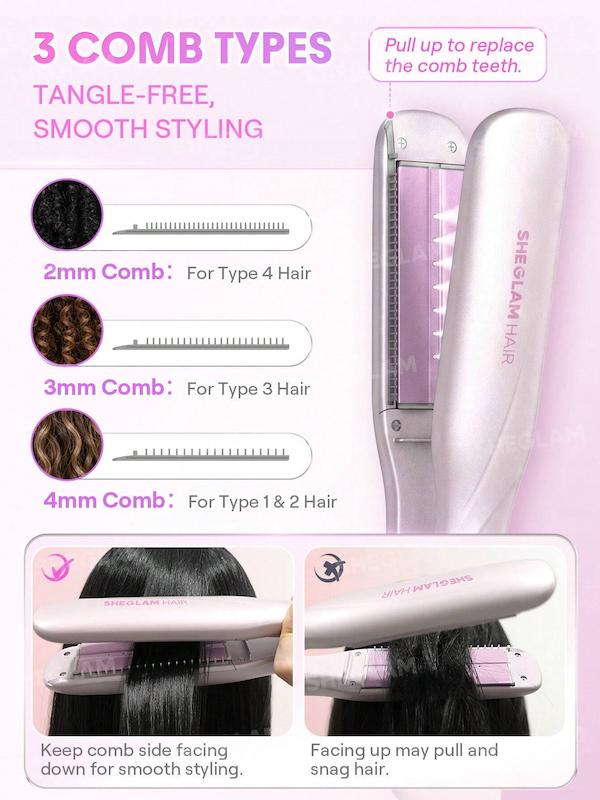 نحوه استفاده از اتو مو بخار Hydra Shot Steam Iron Pro روی مو