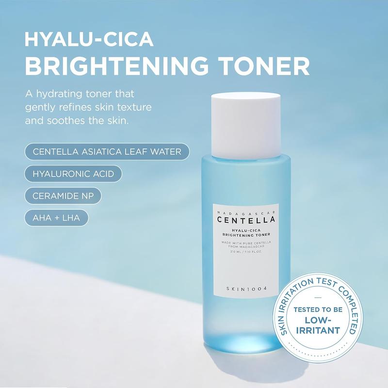 SKIN1004 Hyalu-Cica Brightening Toner 210ml تونر آبی