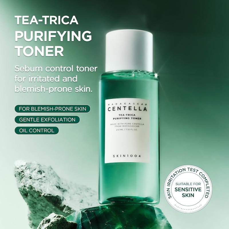SKIN1004 Tea-Trica Purifying Toner 210ml تونر سبز