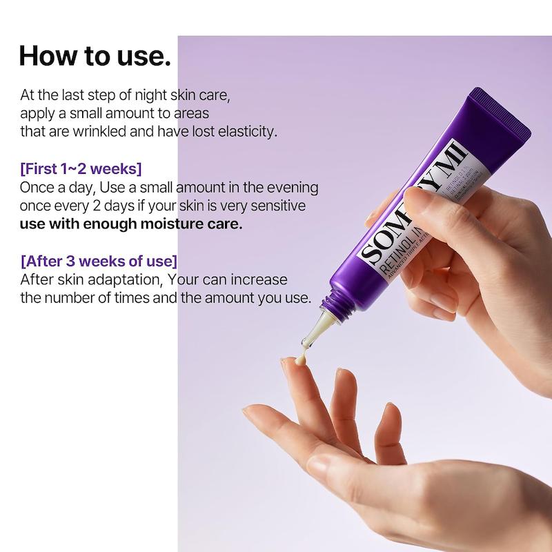 SOME BY MI Retinol Intense Advanced Triple Action Eye Cream 30ml آموزش نحوه استفاده