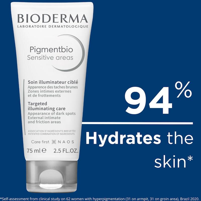 Bioderma Pigmentbio Sensitive Areas Cream 75ml آبرسانی پوست تا 94 درصد