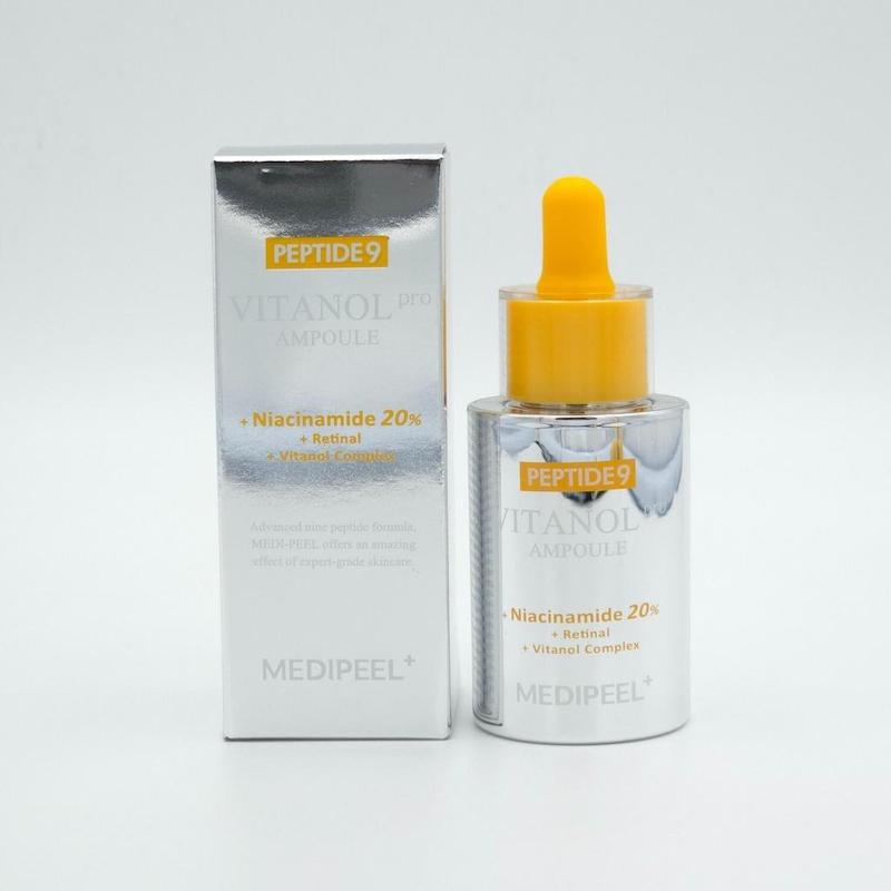آمپول MEDIPEEL Peptide 9 Vitanol PRO به همراه جعبه محصول