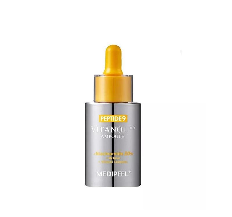 آمپول MEDIPEEL Peptide 9 Vitanol PRO حاوی نیاسینامید 20 درصد 30 میلی لیتر