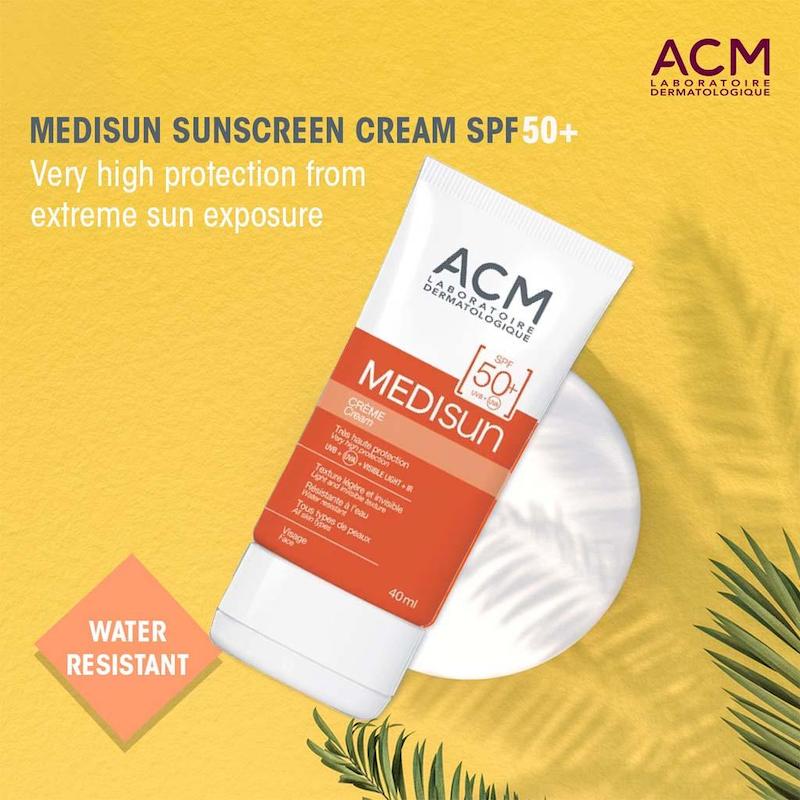 ضد آفتاب ACM MEDISUN SPF50+ با محافظت در برابر اشعه‌های UVA و UVB
