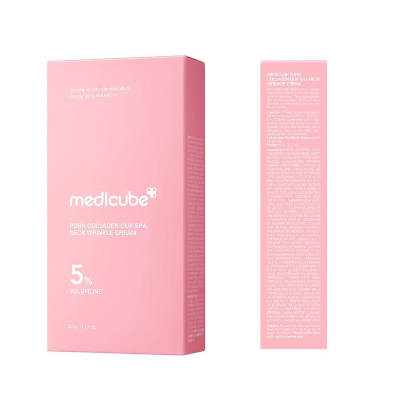 بسته‌بندی کرم گردن MEDICUBE PDRN Collagen Gua Sha Neck Wrinkle Cream 90g