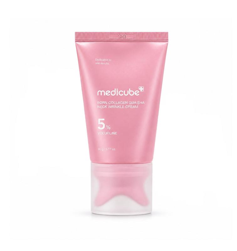 کرم ضد چروک و لیفتینگ گردن MEDICUBE PDRN Collagen Gua Sha Neck Wrinkle Cream 90g
