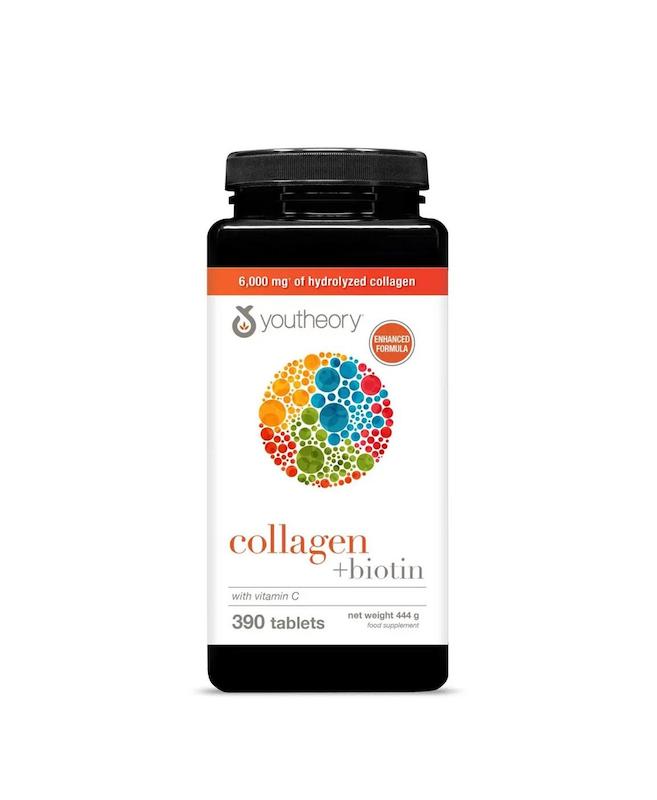 قرص کلاژن و بیوتین یوتئوری Youtheory Collagen + Biotin 390 عددی