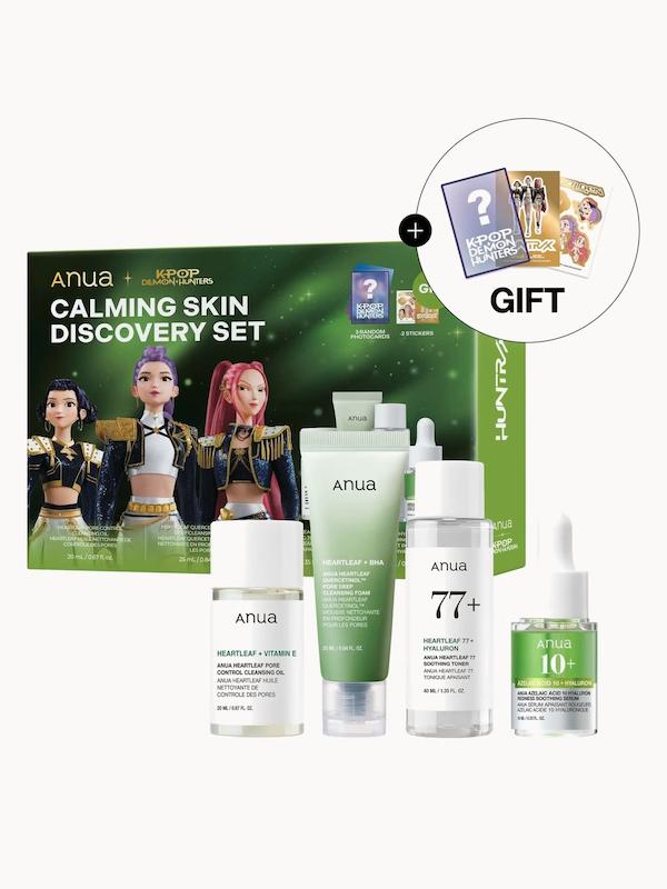 ست سبز ANUA K-Pop Demon Hunters Calming Skin Discovery به همراه محصولات مینی