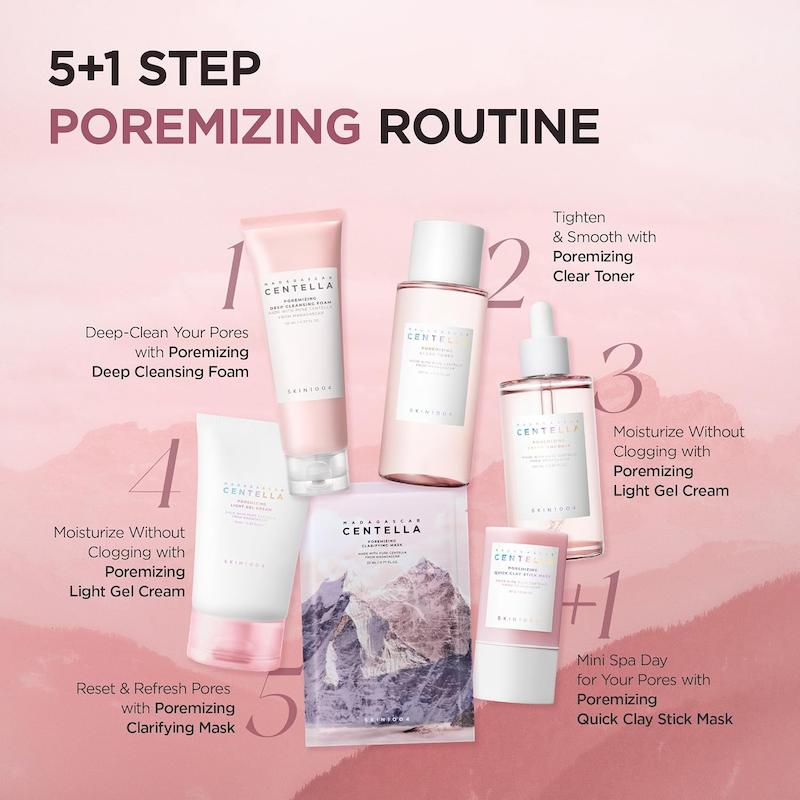 فوم شستشوی Poremizing سنتلا SKIN1004 در روتین مراقبت از پوست