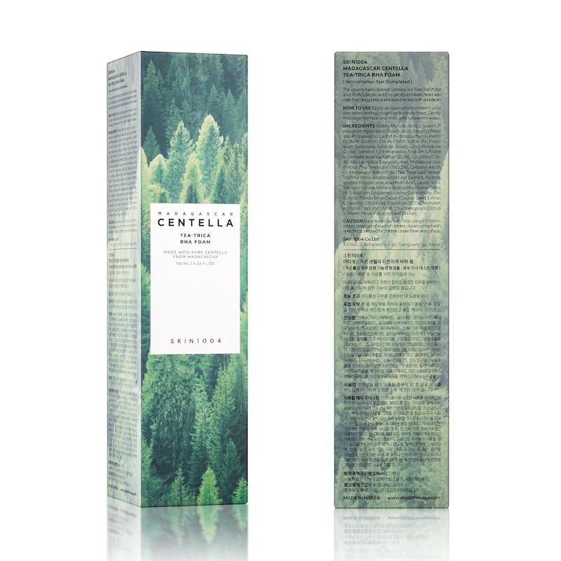 بسته بندی فوم شستشوی SKIN1004 Tea-Trica BHA Foam 125ml