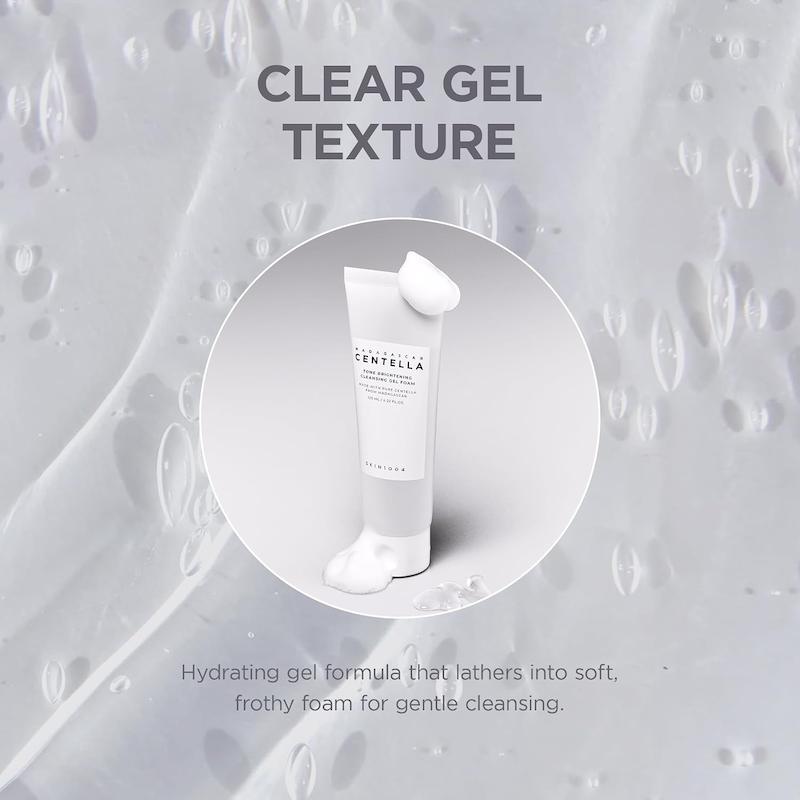 بافت ژلی شفاف ژل فوم شستشوی SKIN1004 Tone Brightening Cleansing Gel Foam