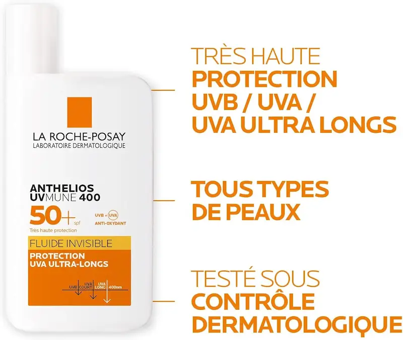 بسته بندی ضد آفتاب بی رنگ لاروش پوزای Anthelios UVMune 400