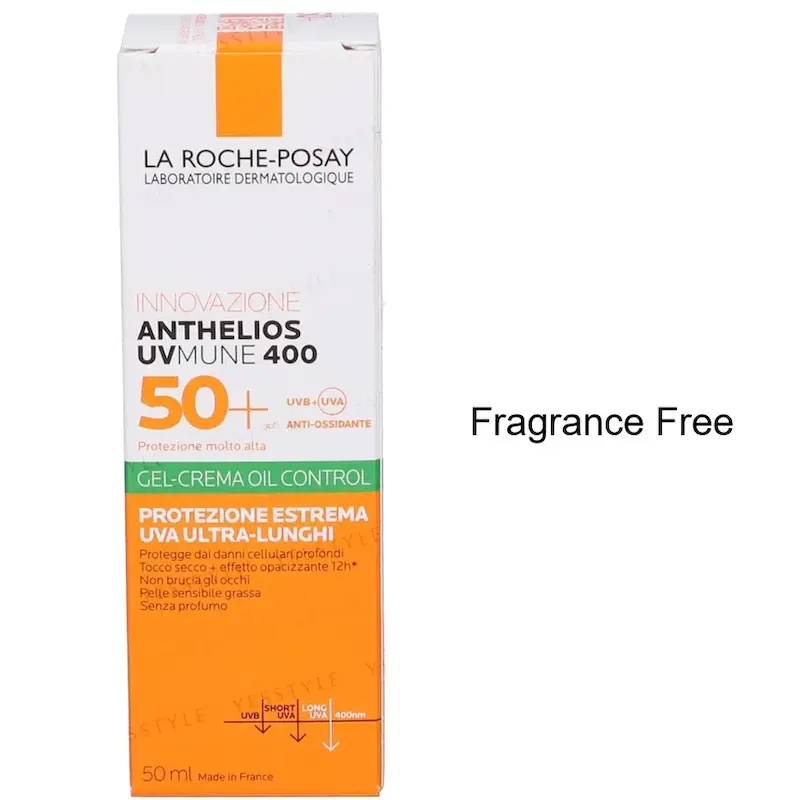 بسته بندی ضد آفتاب ژل کرم لاروش پوزای Anthelios UVMune 400 Oil Control SPF50+