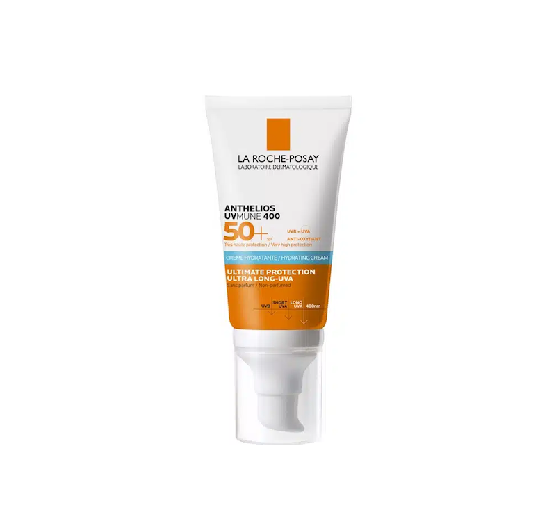ضد آفتاب آبرسان بی رنگ لاروش پوزای Anthelios UVMune 400 Hydrating Cream SPF50+ 50ml