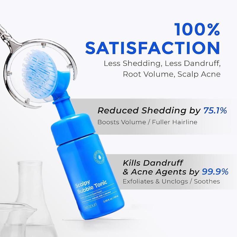 نتایج رضایت کاربران از تونیک کف دار سی پوری Scalpy Bubble Tonic