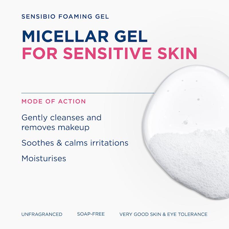 ژل شستشوی پوست حساس بایودرما Sensibio Gel Moussant 200ml