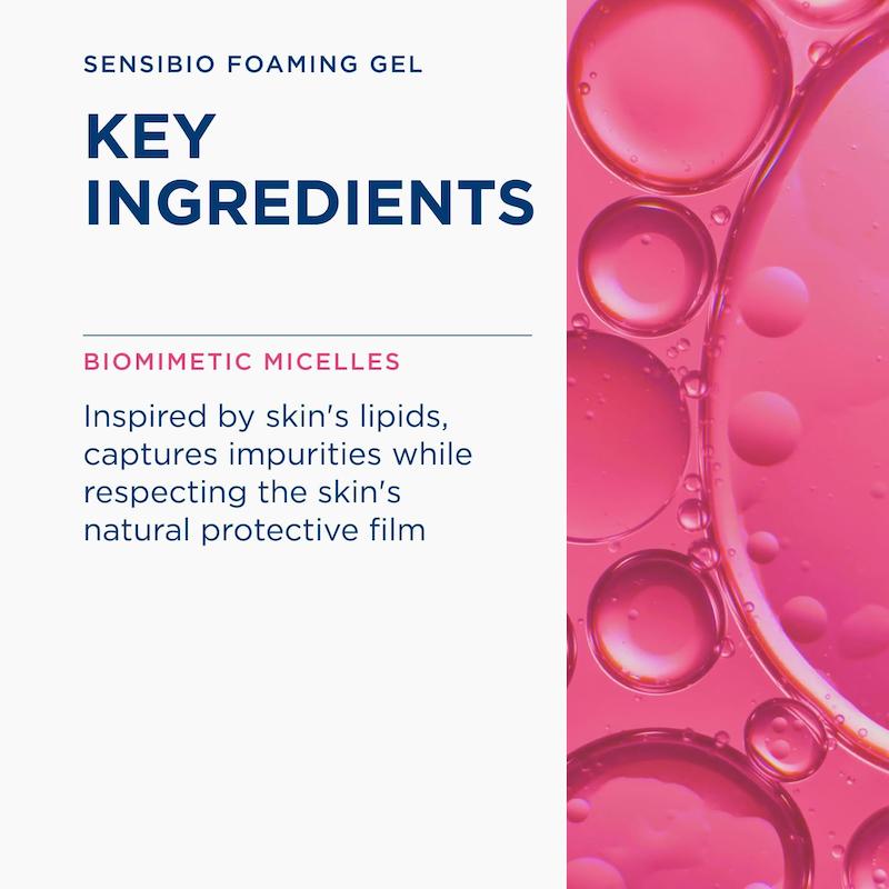 ترکیبات کلیدی ژل شستشوی بایودرما Sensibio Gel Moussant برای مراقبت از پوست حساس