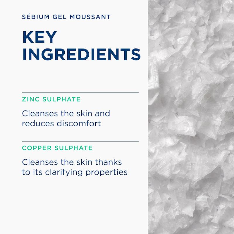 ترکیبات کلیدی ژل شستشوی بایودرما Sébium Gel Moussant برای پوست چرب