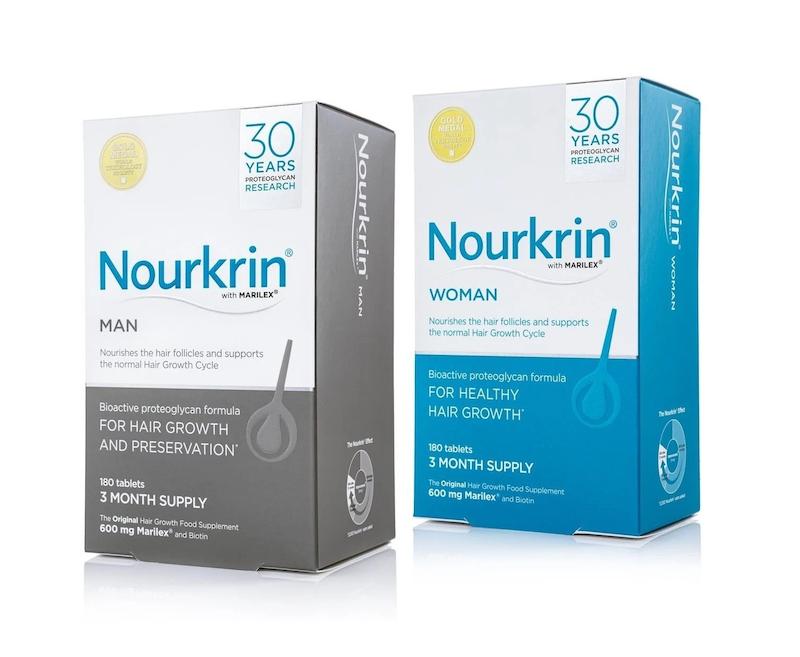 قرص تقویت و رشد مو نورکرین Nourkrin Man و Woman 180 عددی