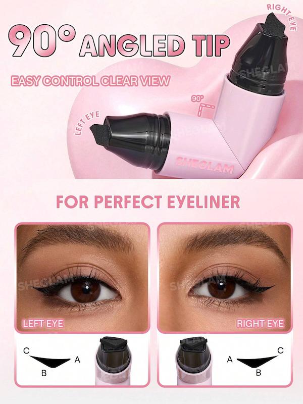 خط چشم دو سر شیگلم SHEGLAM Insta-Wing Heart Stamp Eyeliner با طراحی قلبی‌شکل