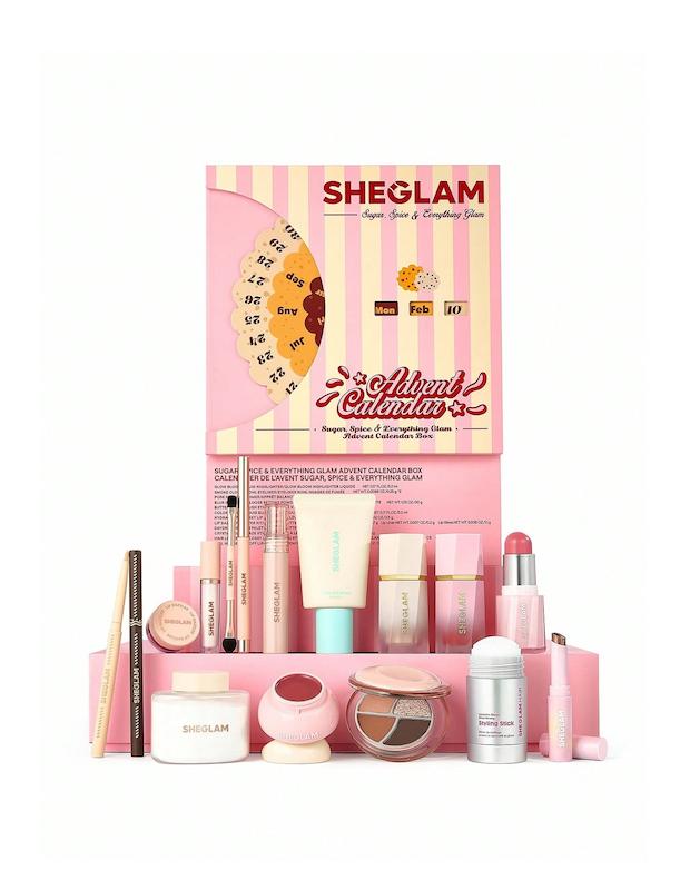 پک آرایشی SHEGLAM Sugar Spice & Everything Glam Advent Calendar Box