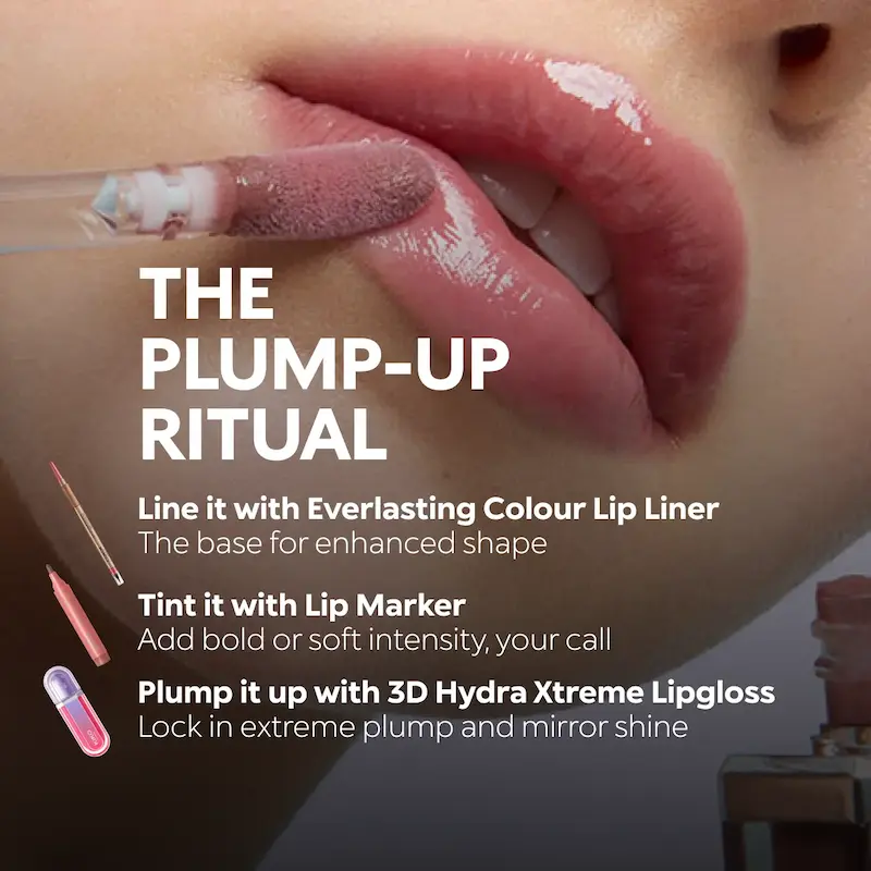ترکیبات و مواد موثره KIKO 3D Hydra Xtreme Lipgloss برای جلوه حجم‌دهنده لب