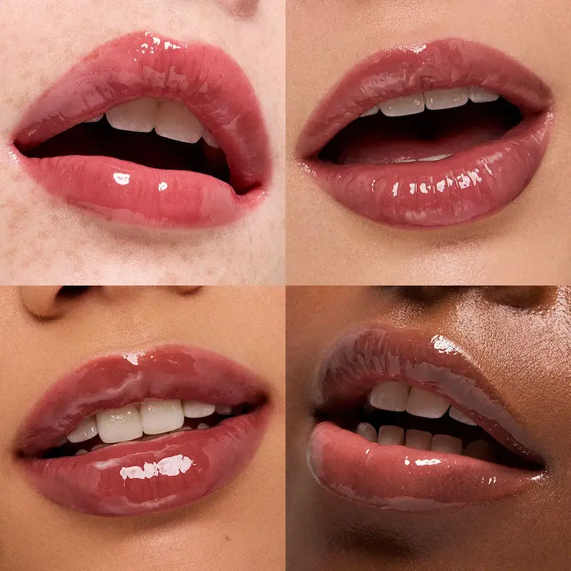 تست رنگ 06 Color Affair از KIKO 3D Hydra Xtreme Lipgloss روی لب