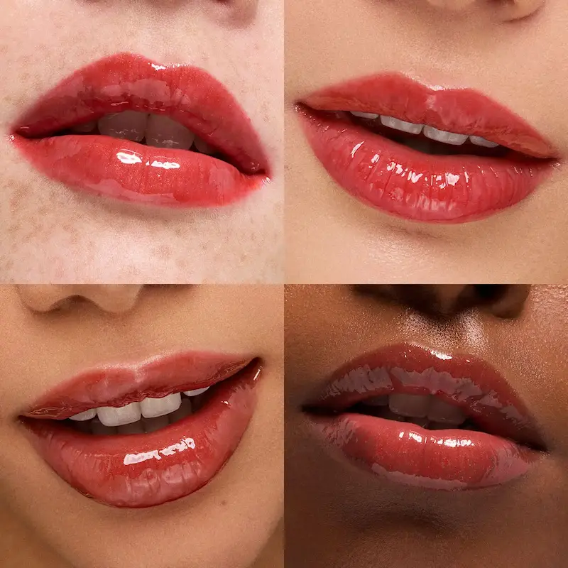 تست رنگ 05 Catch Me Cupid از KIKO 3D Hydra Xtreme Lipgloss روی لب