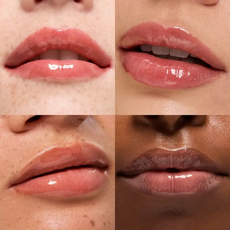 تست رنگ 04 Irish Coffee از KIKO 3D Hydra Xtreme Lipgloss روی لب