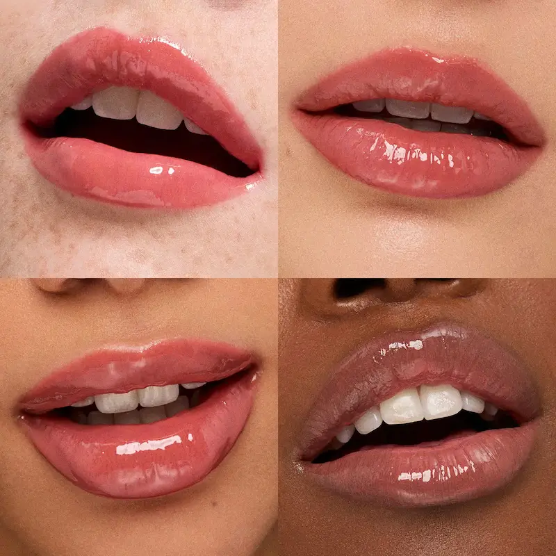 تست رنگ 03 Cocoaquake از KIKO 3D Hydra Xtreme Lipgloss روی لب
