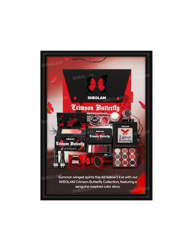 SHEGLAM Crimson Butterfly Full Collection Set مجموعه کامل آرایشی کالکشن کریمسون باترفلای