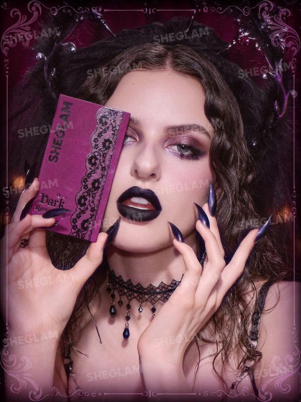 SHEGLAM Dark Romantasy Eyeshadow Palette پالت سایه چشم کالکشن دارک رمانتسی