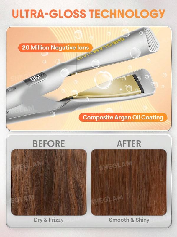 SHEGLAM Sleek Chic Twist Kiss Flat Iron حالت‌دهی و صاف کردن مو با دستگاه
