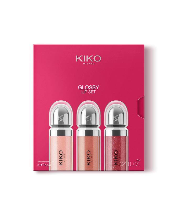 KIKO Milano Glossy Lip Set 03 سه عدد لیپ گلاس 3D Hydra Lip Gloss