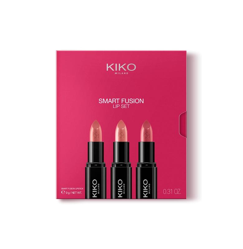 ست رژ لب KIKO Milano Smart Fusion Lip Set 02 شامل سه رژ لب شماره 404، 416 و 429