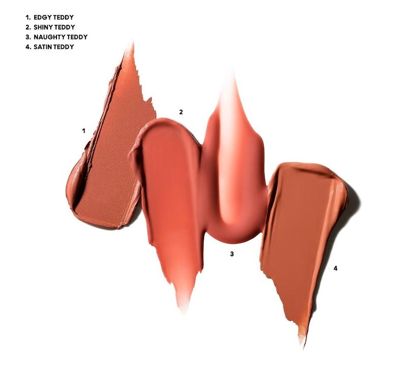 رنگ‌های محصولات لب ست MAC Totally Teddy Lip Kit