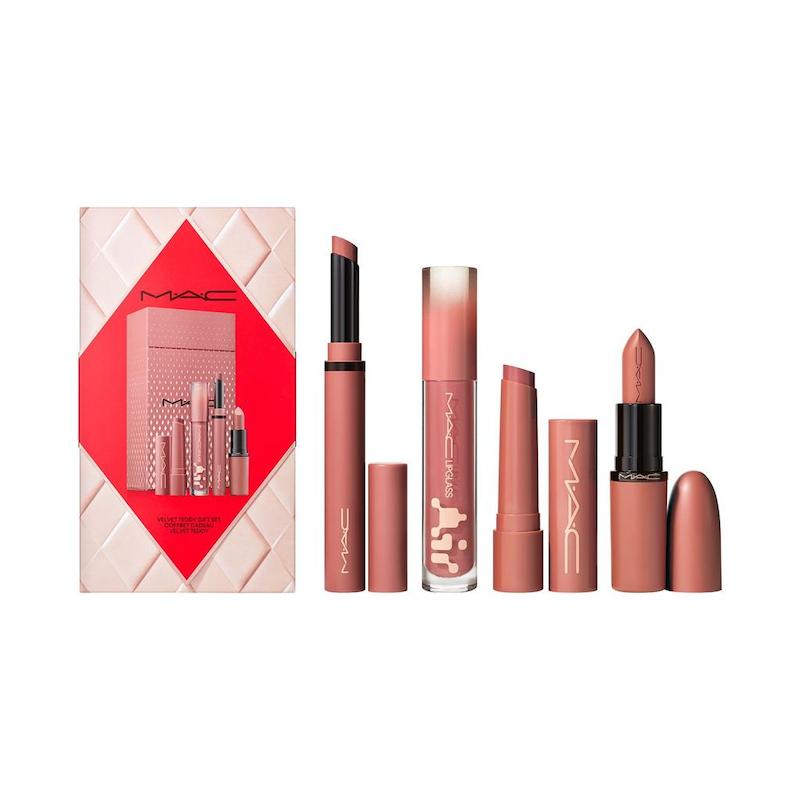 ست رژ لب MAC Totally Teddy Lip Kit لیمیتد ادیشن با ۴ محصول لب