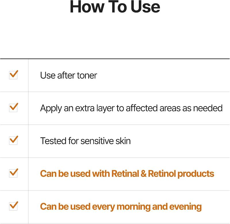 نحوه استفاده از سرم Celimax Pore+Dark Spot Brightening بعد از تونر و قابل استفاده صبح و شب