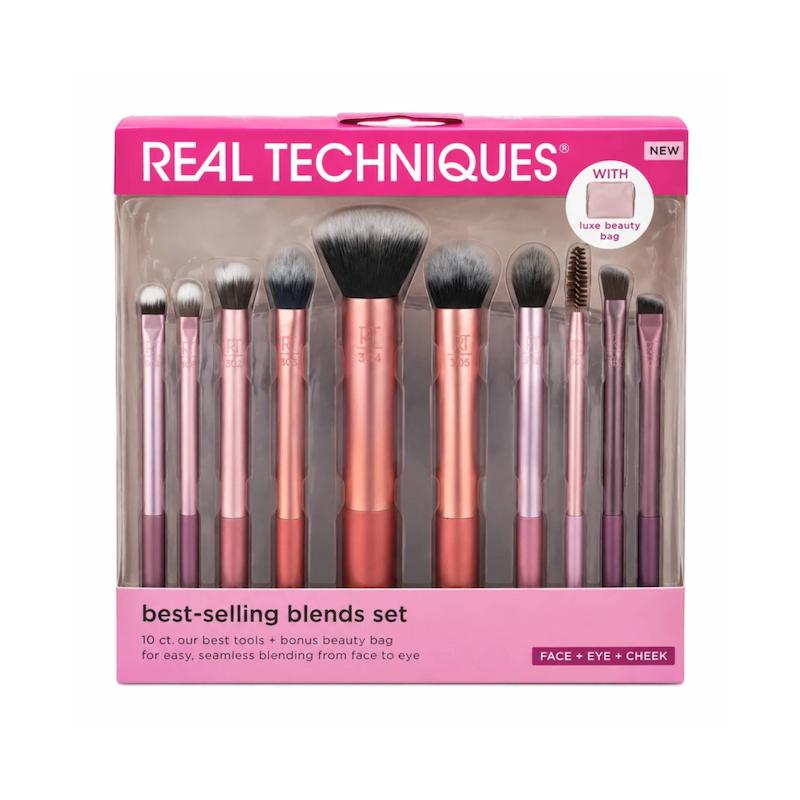 ست براش Real Techniques Best-Selling Blends شامل ۱۰ براش آرایشی و کیف همراه