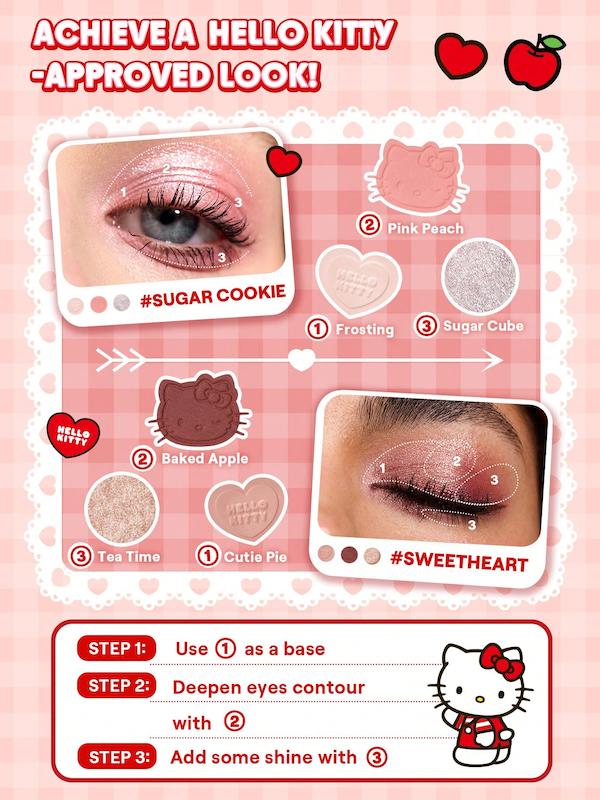 پالت سایه چشم سه‌ طبقه مدل Hello Kitty شیگلم
