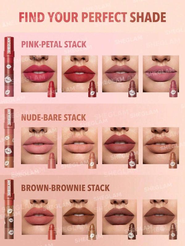 رژ لب 4 تایی Mega Lip Stacks شیگلم